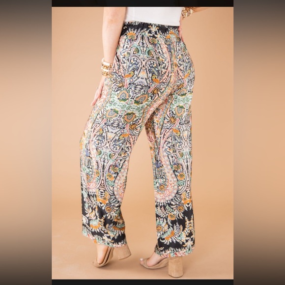 Molly Bracken wide leg pant size Large - Picture 2 of 7